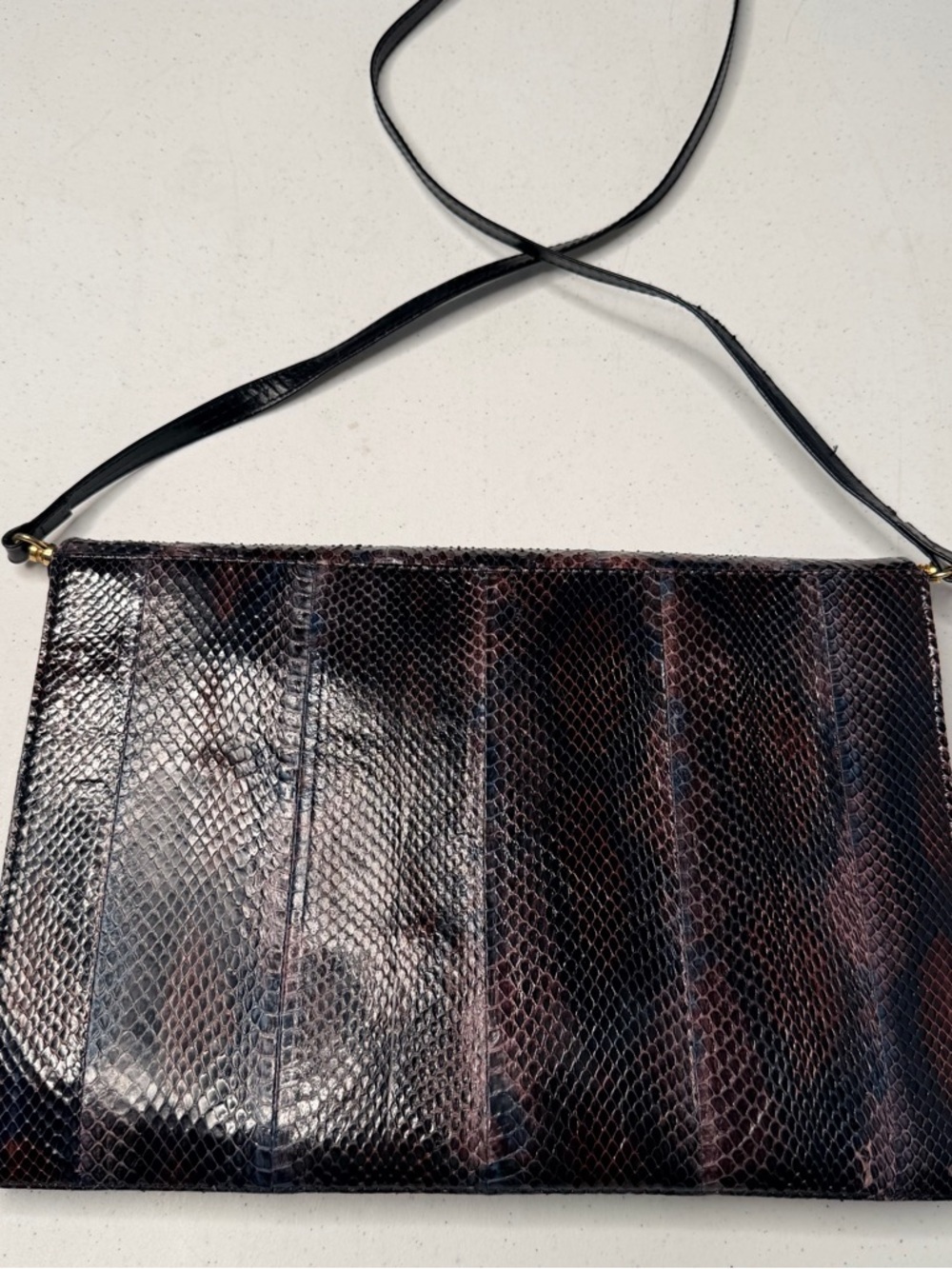 J.Renee Multicolor Snake-Print Crossbody with Black Strap - Picture 8 of 12